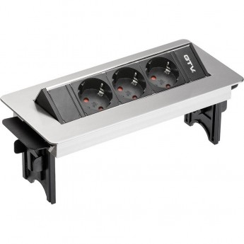 Блок розеток настольный GTV AE-PBC3GS-51BK 3 розетки Блок розеток настольный GTV AE-PBC3GS-51BK 3 розетки