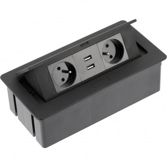 Блок розеток настольный GTV AE-PBSUC2GU-20N SOFT 2 розетки Блок розеток настольный GTV AE-PBSUC2GU-20N SOFT 2 розетки