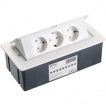 Блок розеток настольный GTV AE-PBSC3GS-10 SOFT 3 розетки Блок розеток настольный GTV AE-PBSC3GS-10 SOFT 3 розетки
