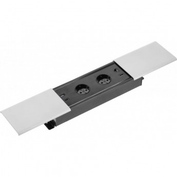 Блок розеток врезной GTV AE-PB2SPRES-53 PRESTINO 2 розетки Блок розеток врезной GTV AE-PB2SPRES-53 PRESTINO 2 розетки