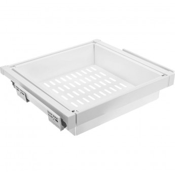 Корзина для белья перфорированная, белая, с доводчиком полного выдвижения GTV WG-KOSZM70-10