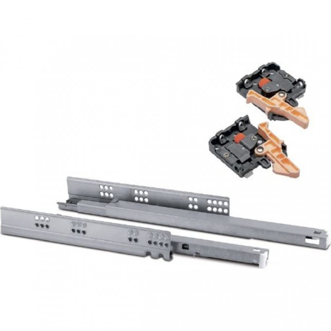 Направляющая нижнего монтажа 500 Modern Slide с доводчиком, полное выдвижение GTV PB-0SHX-500-A