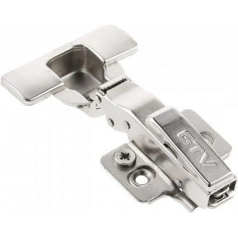 Петля GTV SILENTO PRO накладная самозакрывающаяся без еврошурупа, с 3D регулировкой, H-0, CLIPON