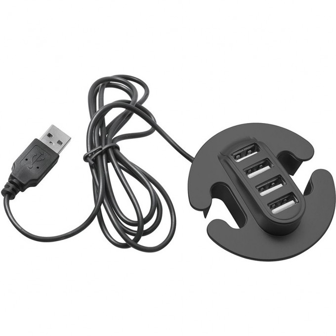 Разветвитель для USB на 4 порта GTV черный HB-USB-4X-20