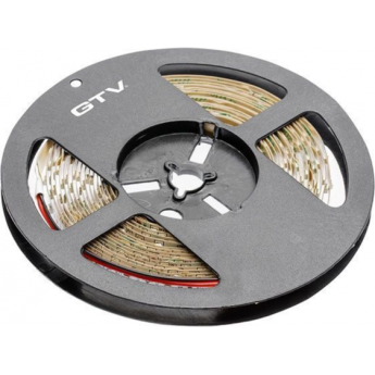 Светодиодная лента GTV 3528, 60 д/м, 4,8W, 12V, IP65, красный свет, влагозащищенная